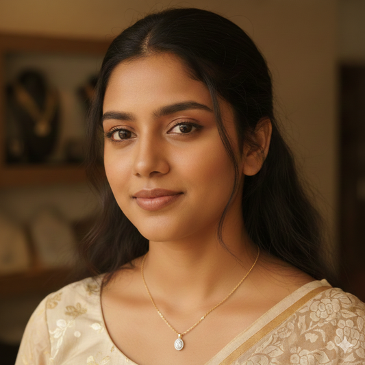 92.5 silver gold plated square pendant white 009