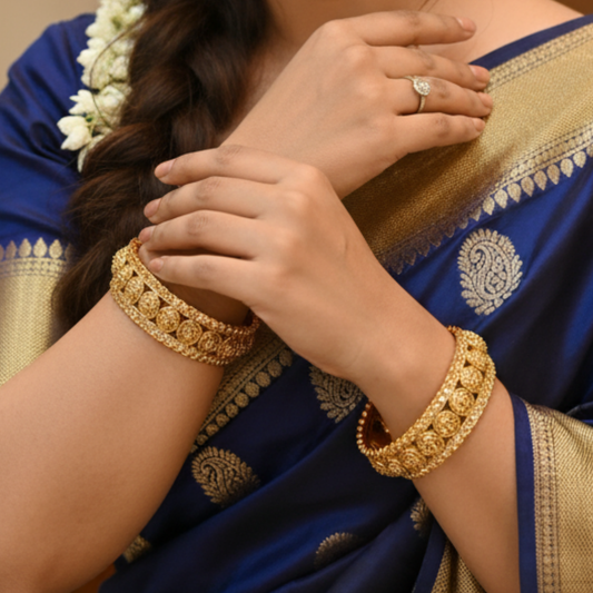 Coin gold replica bangles (2)