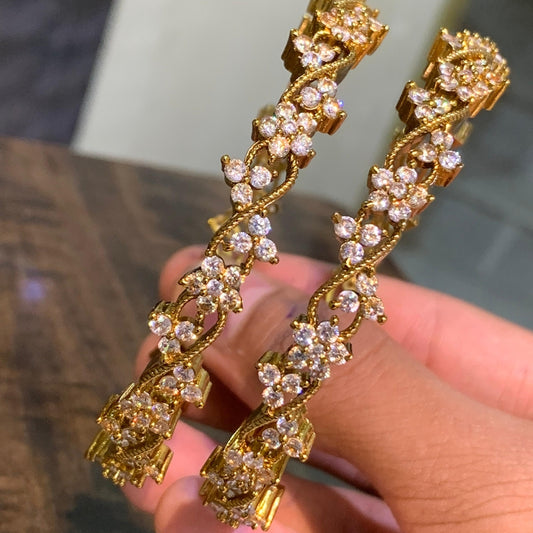 Beautiful kodi model stone bangles (2 bangles)