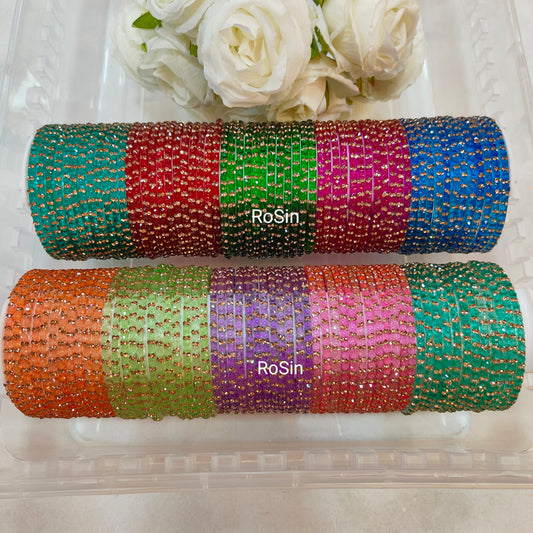 Thooriga glass bangles (1 dozen)