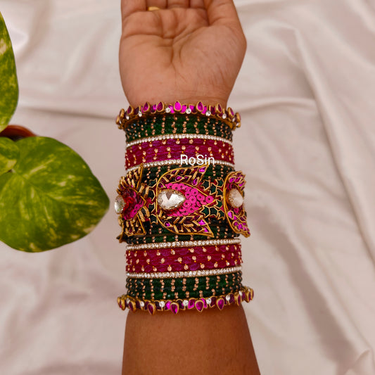 Lotus intricate statement bridal set (one hand as in picture)