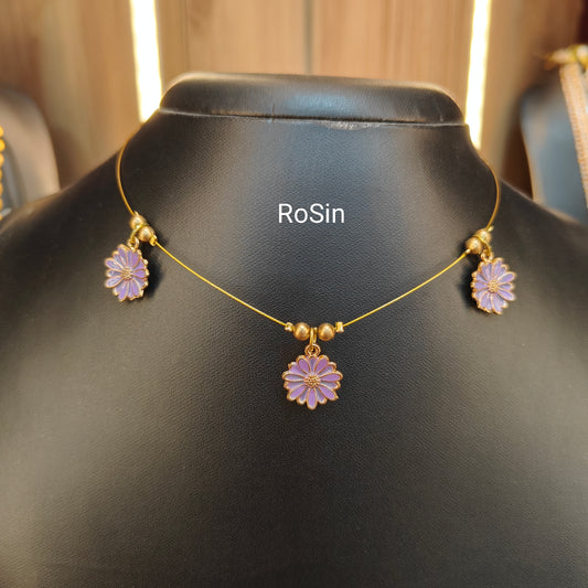 Lavender floral invincible chain