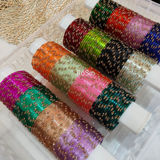Aruvi glass bangles (1 dozen)