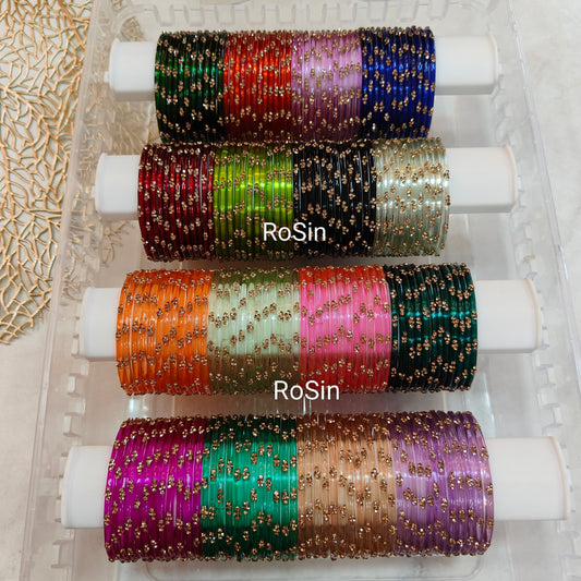 Aruvi glass bangles (1 dozen)