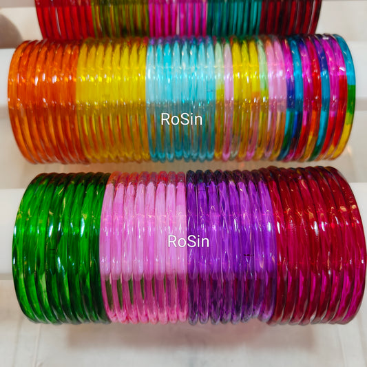 3mm crystal glass bangles (check size measurement in description)