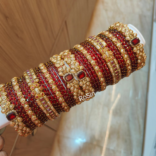 Maroon bridal set