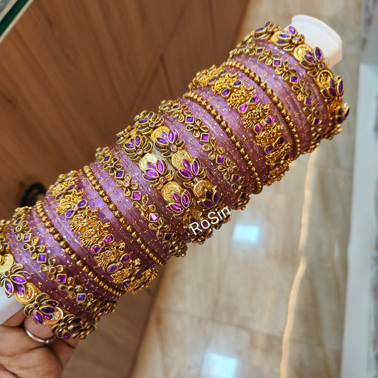 Purple radha krishna set