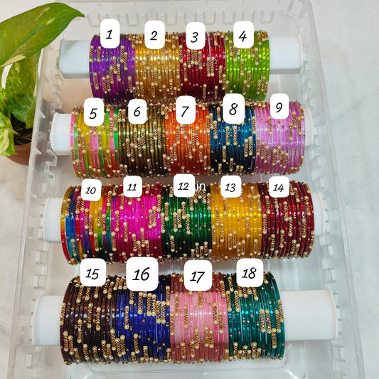 Kalki glass bangles (1 dozen)