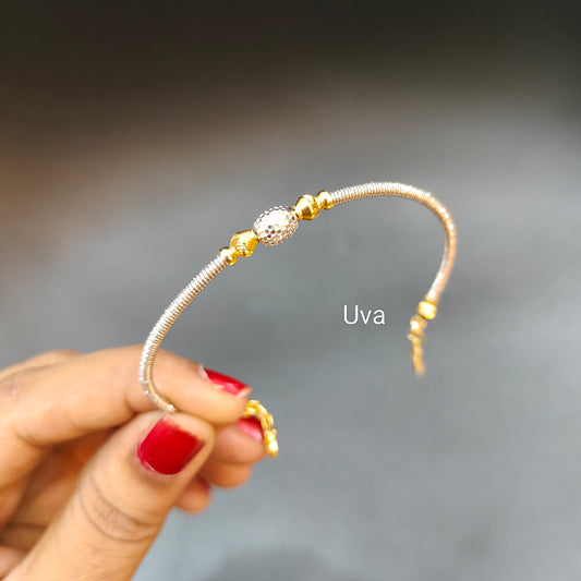 Blossom 92.5 silver rhodium plated bracelet women