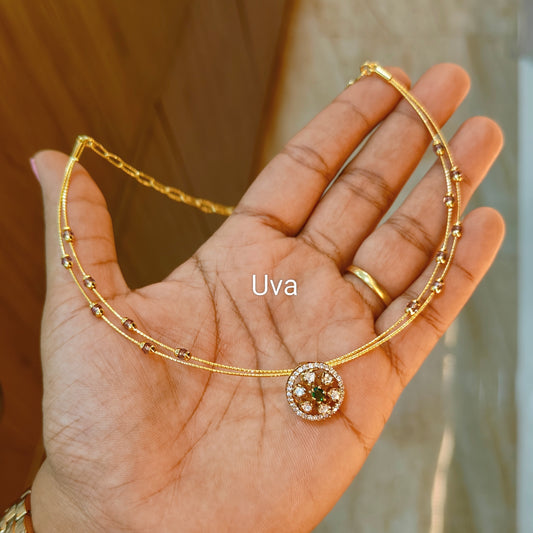 92.5 silver italian hasli with cute pendant 033