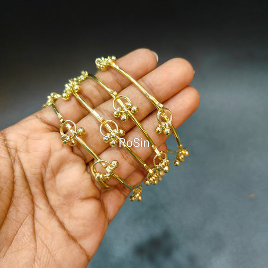 Plain ghungroo bangles (4 bangles)