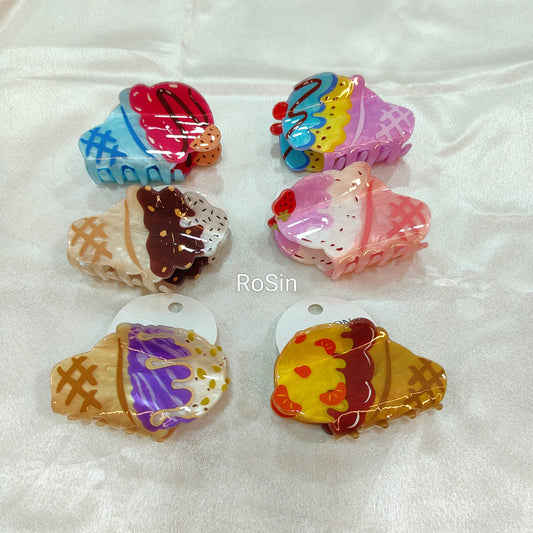 Premium Icecream hair claw(1)