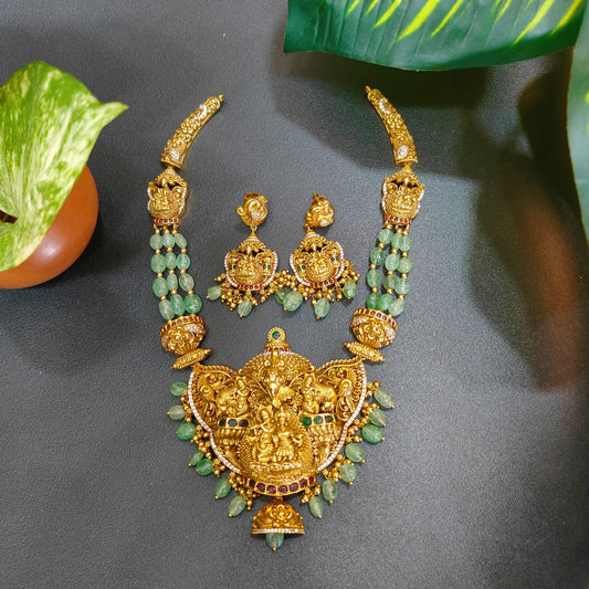 Beaded nakshi necklace