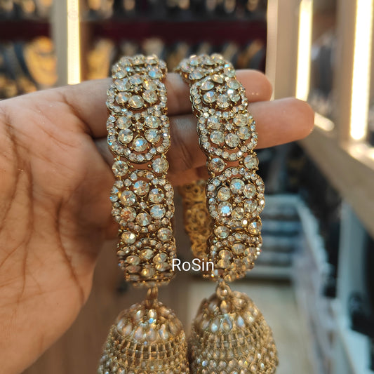 Noor jhumka hanging bangles (2)