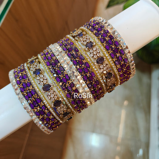 Vriksham diamond replica bangles (2 hands)