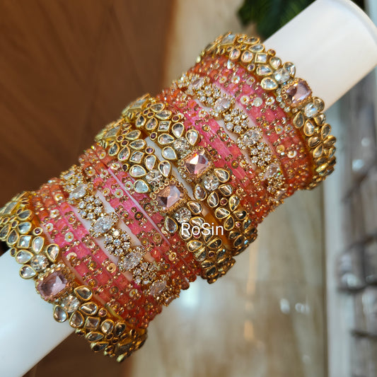 Rose pink diamond replica set