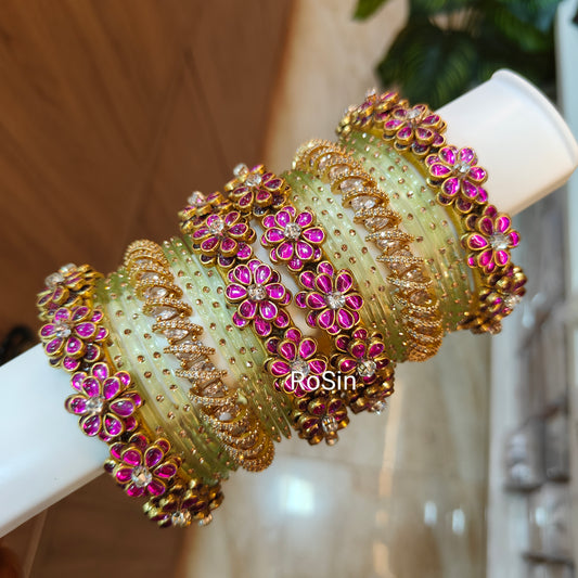 Adukkumalli imitation glass mixed set