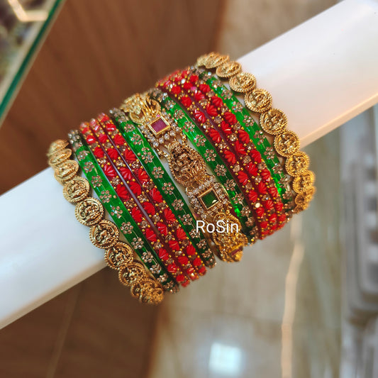 Lakshmi kaasu bangles stack size 2.6(6cm) 1 hand