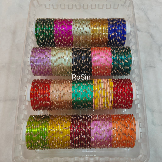 Aruvi glass bangles (1 dozen)