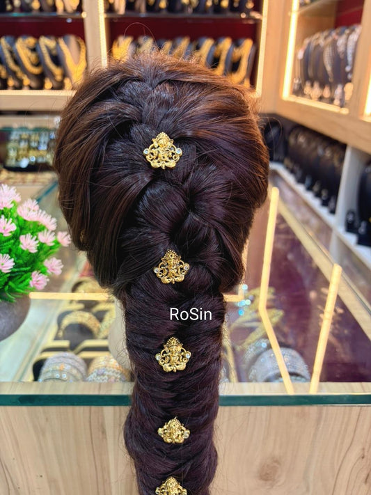 Ganesha charm hairpin (6 piece)