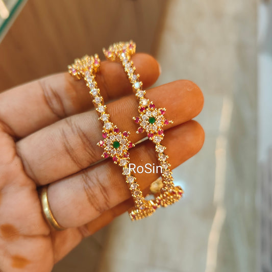 Sunflower diamond replica bangles (2)