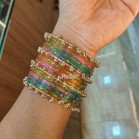 Rainbow ghungroo set (2 hands)