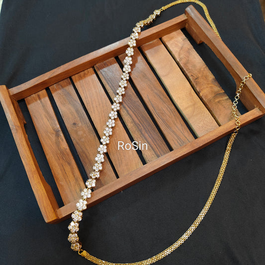 Victorian diamond replica hipchain