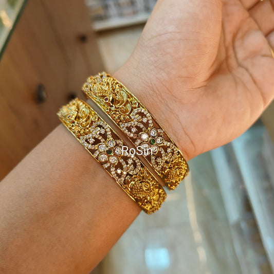Peacock with kodi stone work (2 bangles)