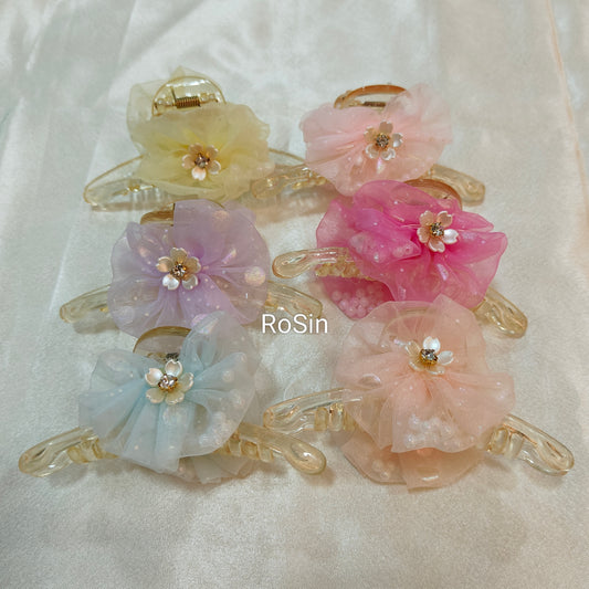 Korean pastel hair clutch (1)
