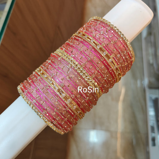 Dot ad diamond bangles (2 hands)