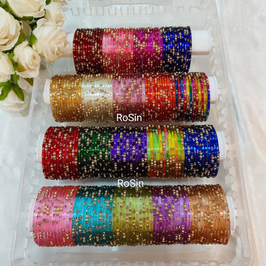 Infinite Love glass bangles (1 dozen)