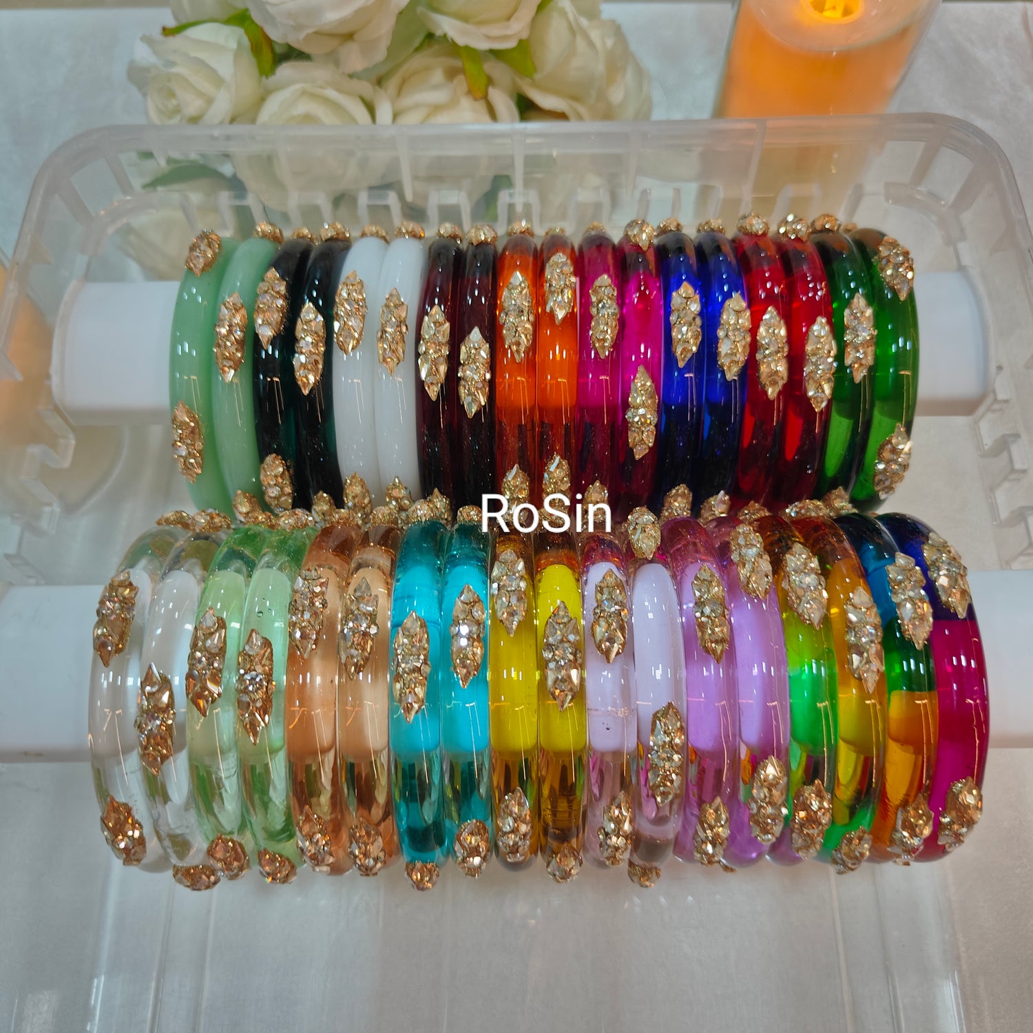 Glass bangles