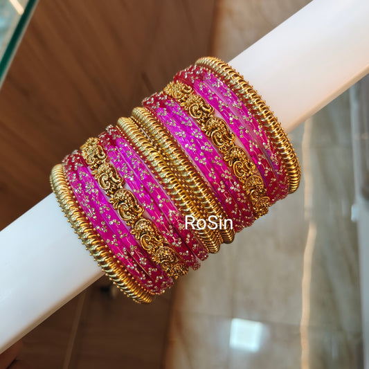 Traditional mayil bangles full set