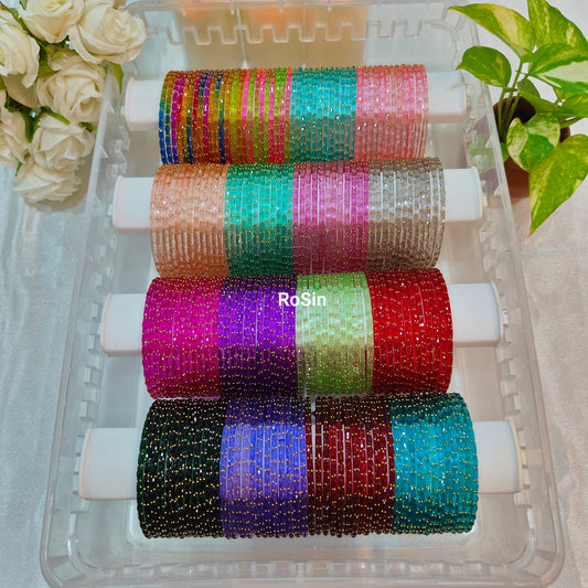 2.10 size OG raindrop glass bangles
