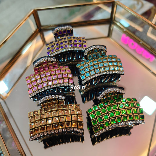 Large hair clutch square design (1 piece)