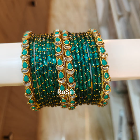 Ramar green glass mix set