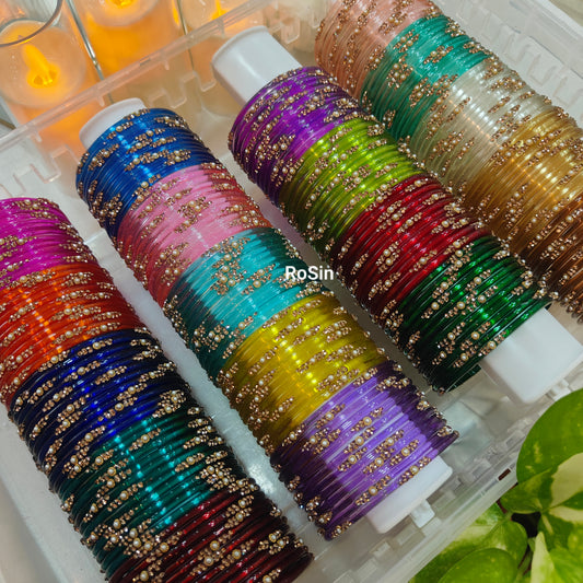 Apsara glass bangles (1 dozen)
