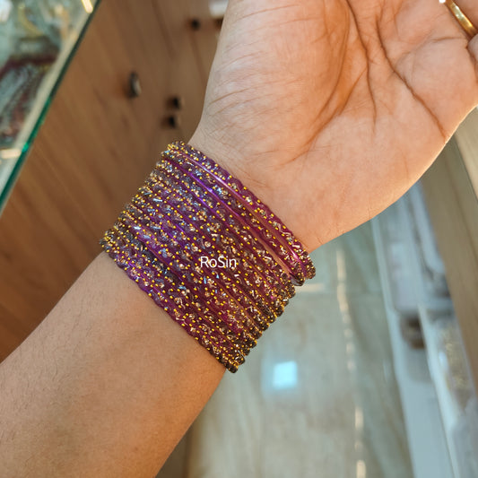 Badshah glass bangles (1 dozen)