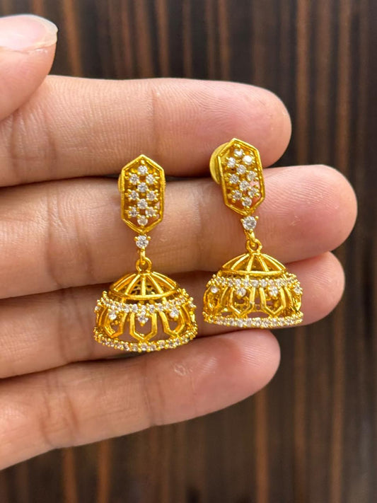 Cute diamond look jhumka 003