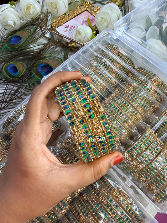 Peacock mayil bangles (4 bangles)