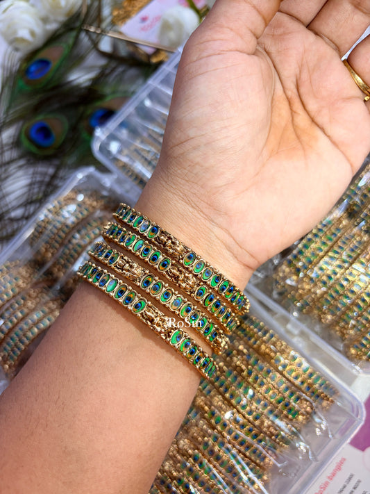 Peacock mayil bangles (4 bangles)