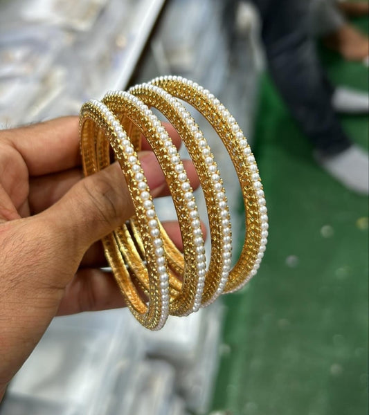 Pearl bangles set (4 bangles)
