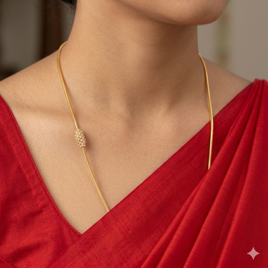 92.5 silver gold replica mugappu thaali kodi chain 002