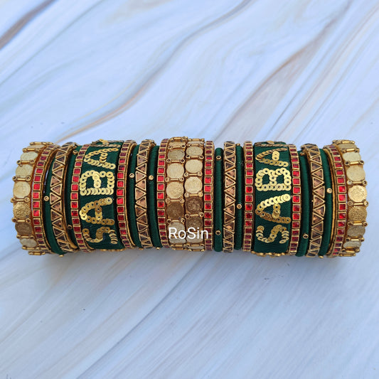 Muhurtham bangles with name