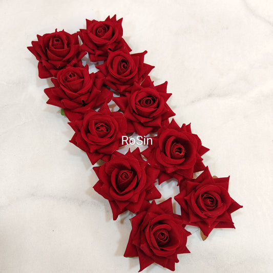 Artificial Red Rose hairclip(Pack of 2)