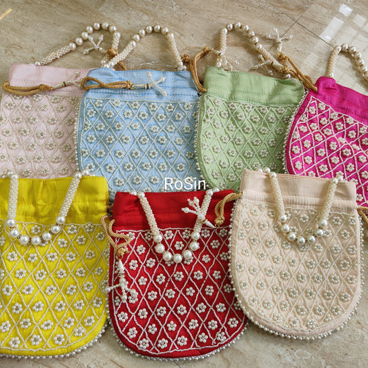 Luxury embroidery premium potli bags (1 piece)