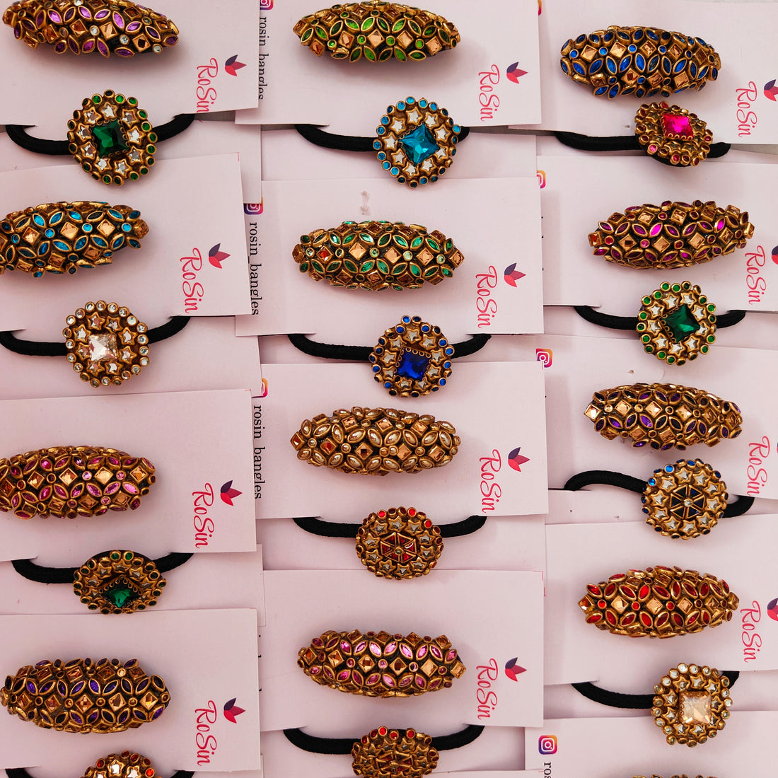 Saree pin and rubber bands combo – Rosin