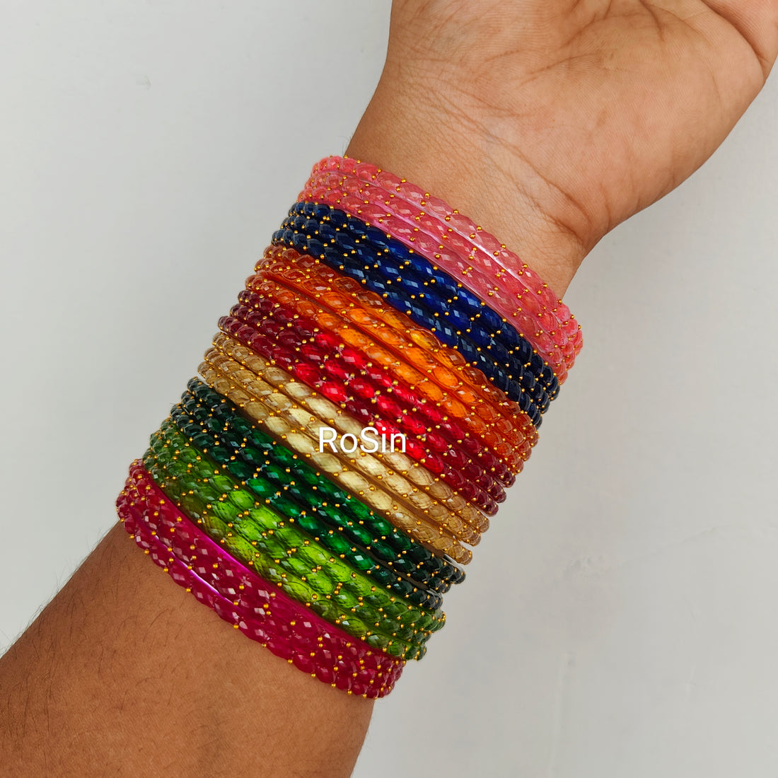 Bangles Capsules Raindrop valaikappu bangles (total 48 bangles) – Rosin