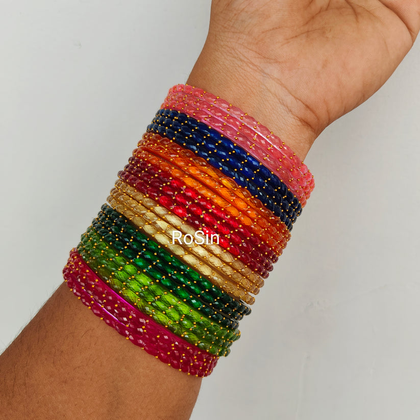 Raindrop valaikappu bangles (total 48 bangles) – Rosin