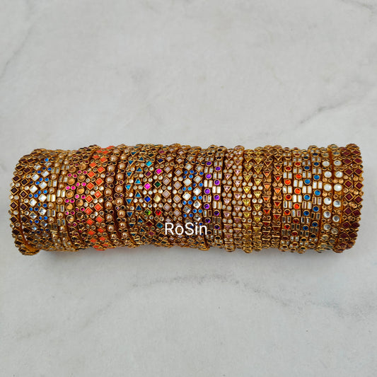 Design single line bangles(20 pairs)